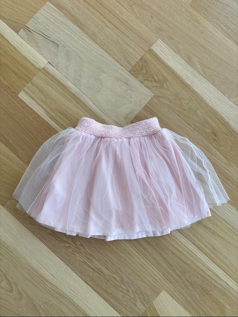 Lapin House Little Girl’s Pink Flowers Tulle Skirt - Picture 3 of 6
